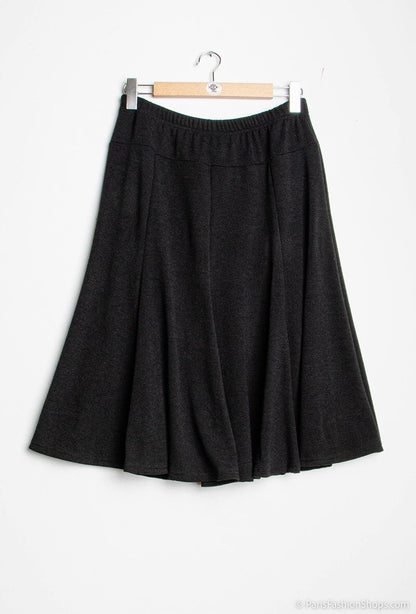 Plus Size Midi Skater Kjol