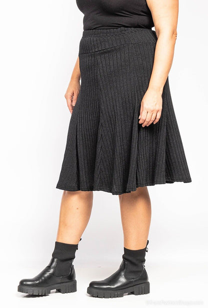 Plus Size Midi Skater Kjol