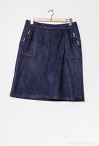 Plus Size faux suede bodyconskirt