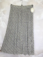 Plus Size Tryckt Plisserad Kjol