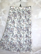 Plus Size Printed pleated skirt