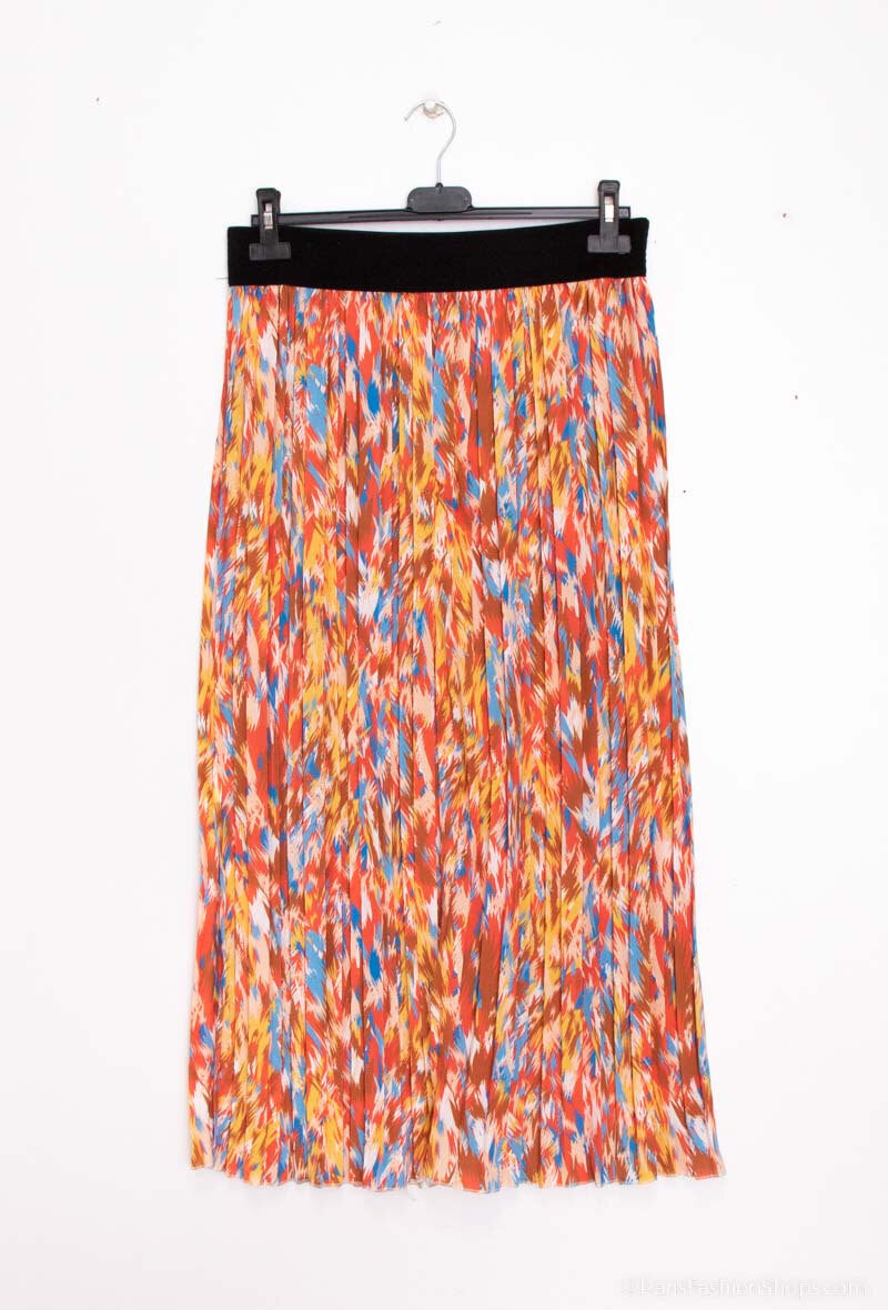 Plus Size Plisserad Kjol