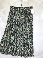 Plus Size Printed pleated skirt