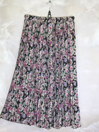 Plus Size Printed pleated skirt