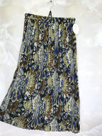 Plus Size Printed pleated skirt
