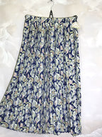 Plus Size Printed pleated skirt
