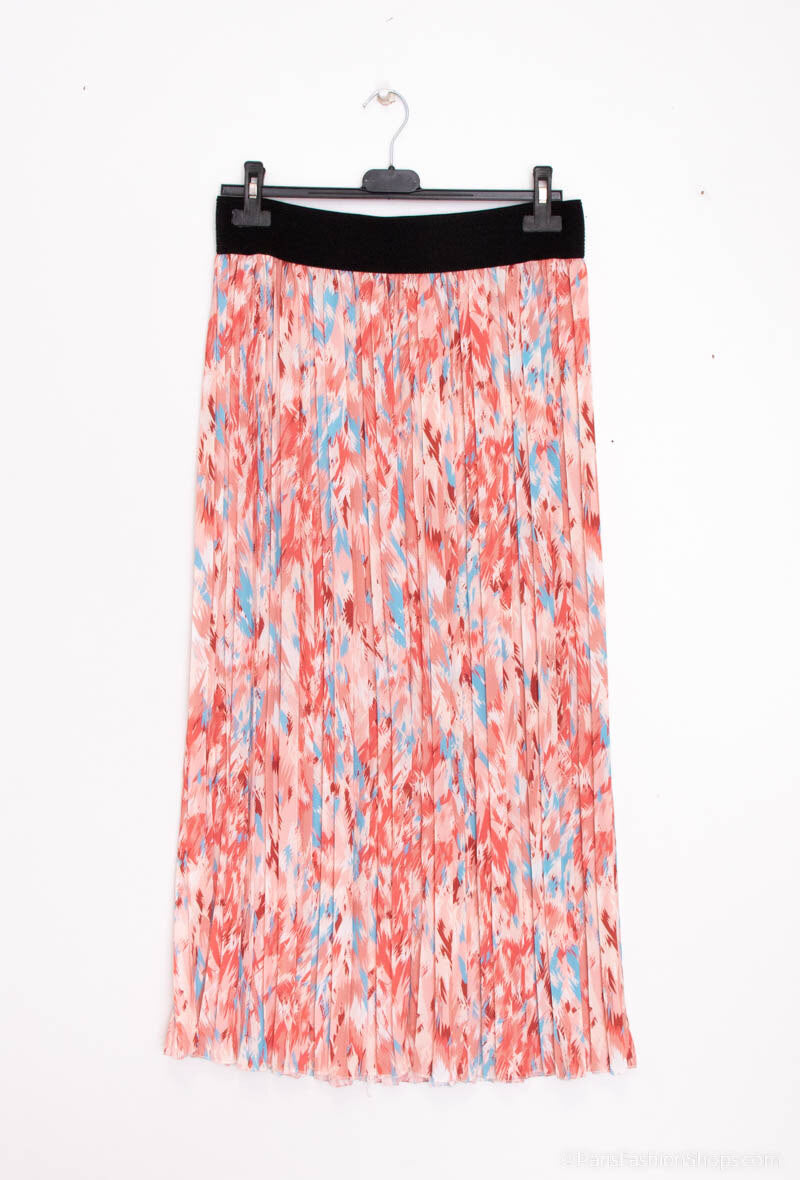 Plus Size Plisserad Kjol