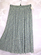 Plus Size Printed pleated skirt
