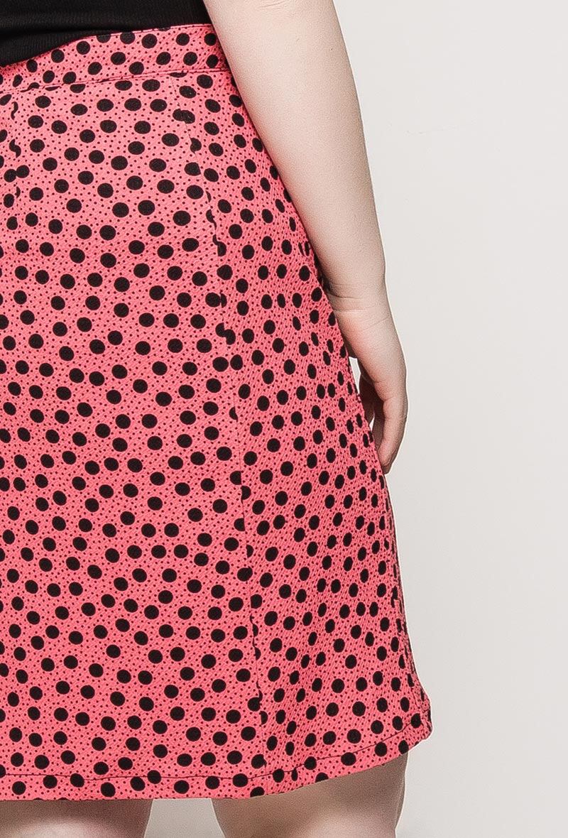 Plus Size Prickig Stretchkjol