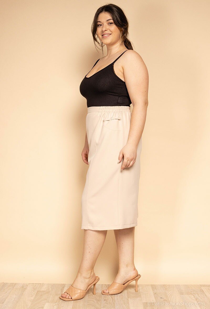 Plus Size Stretch Skirt