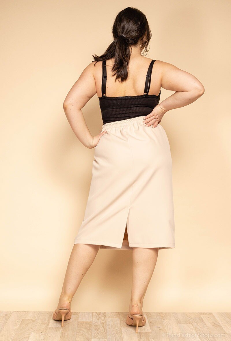 Plus Size Stretch Skirt