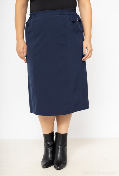 Plus Size Lined stretch skirt