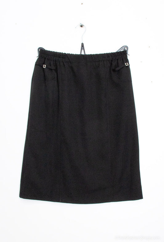 Plus Size Lined Stretch Skirt