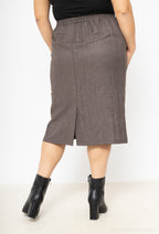 Plus Size Inbunden Stretchkjol