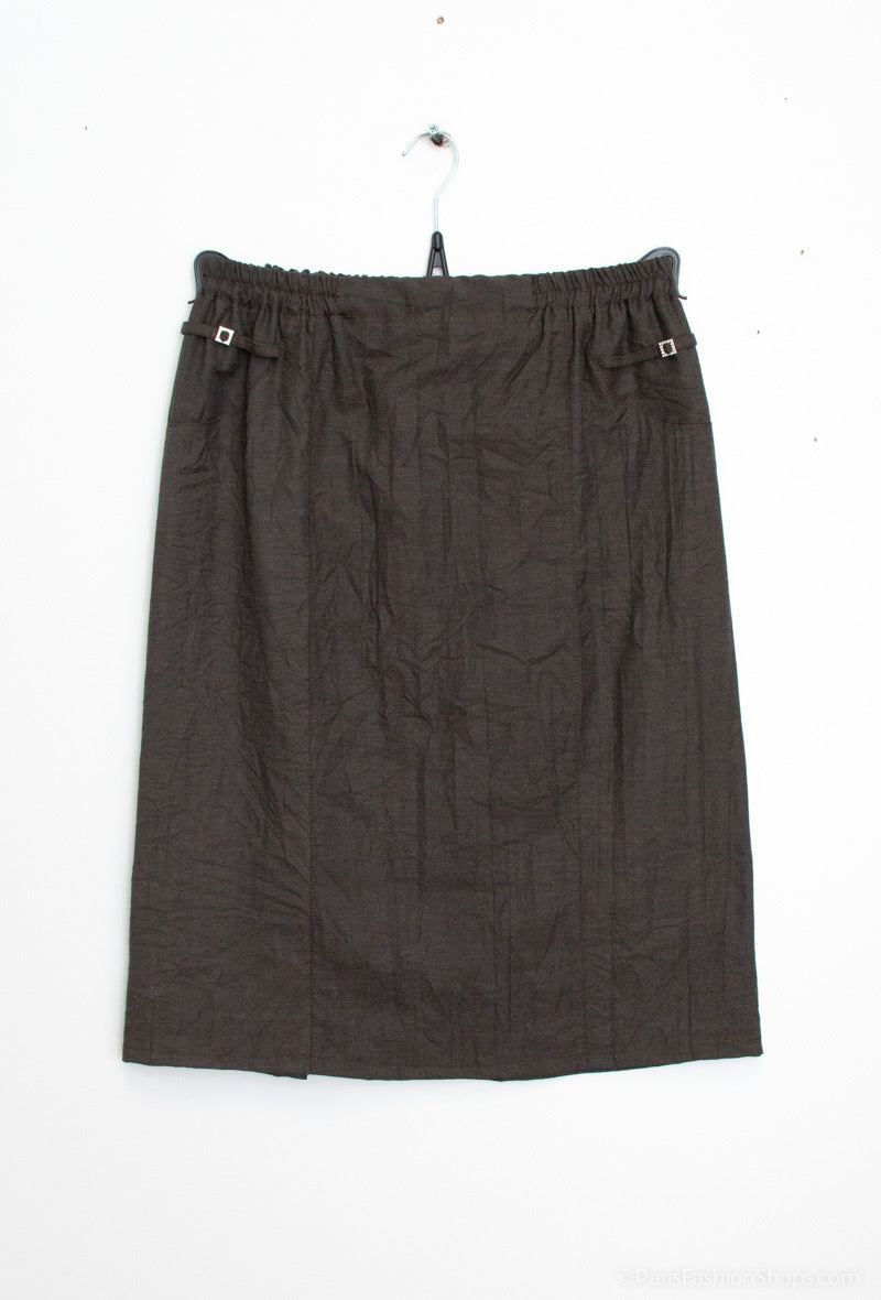 Plus Size Wrapped stretch skirt