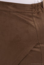 Plus Size Suede Kjol