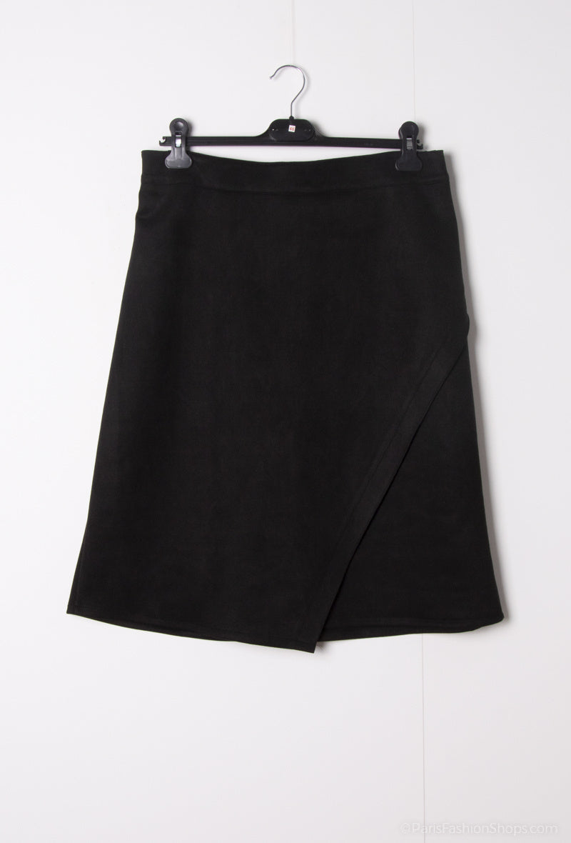 Plus Size Suede Skirt for Autumn/Winter