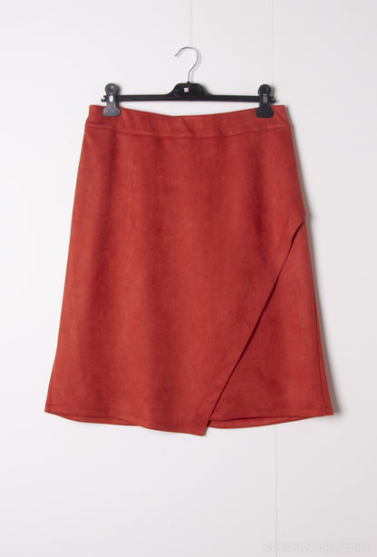 Plus Size Suede skirt