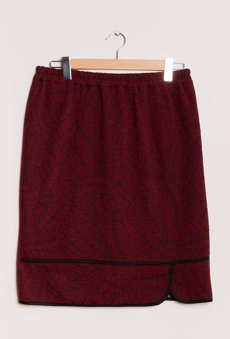 Plus Size Textured Skirt