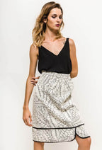 Plus Size Textured Skirt för Stora Storlekar