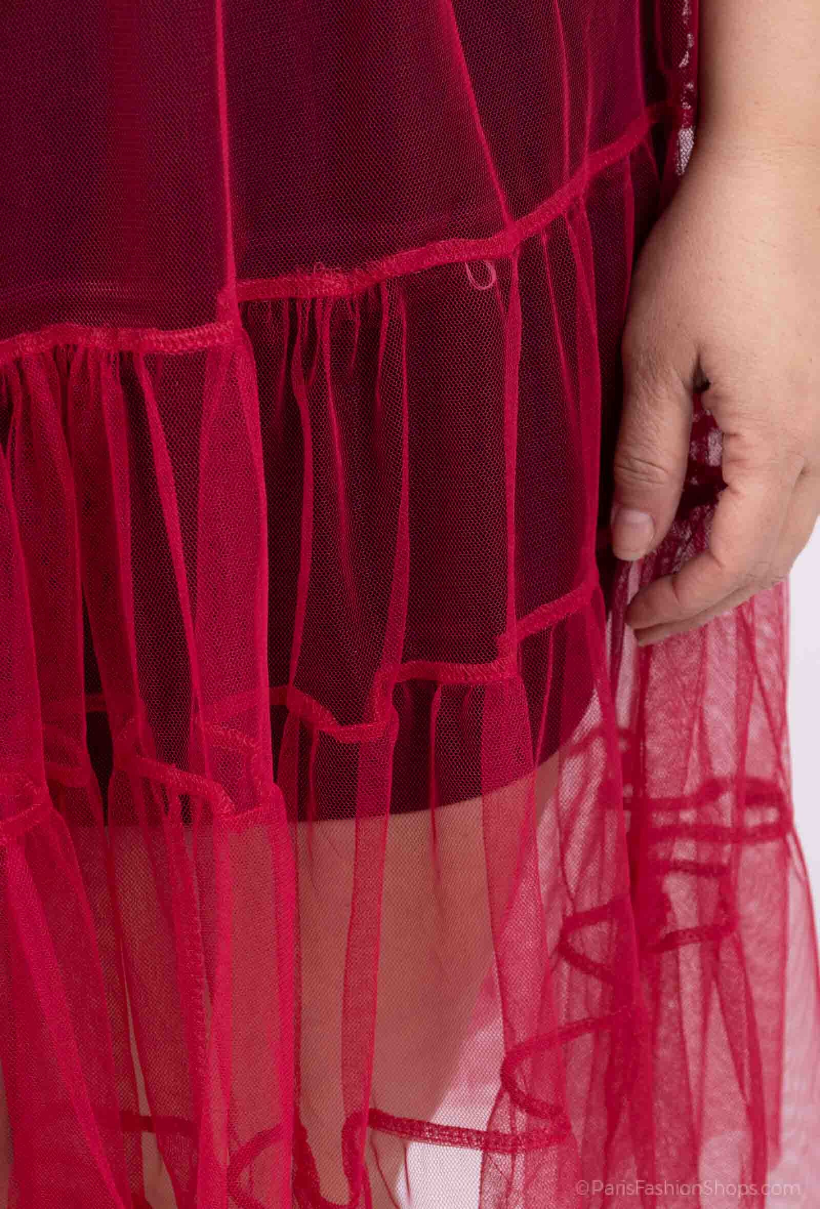 Plus Size Kjol i Viskos och Elastan
