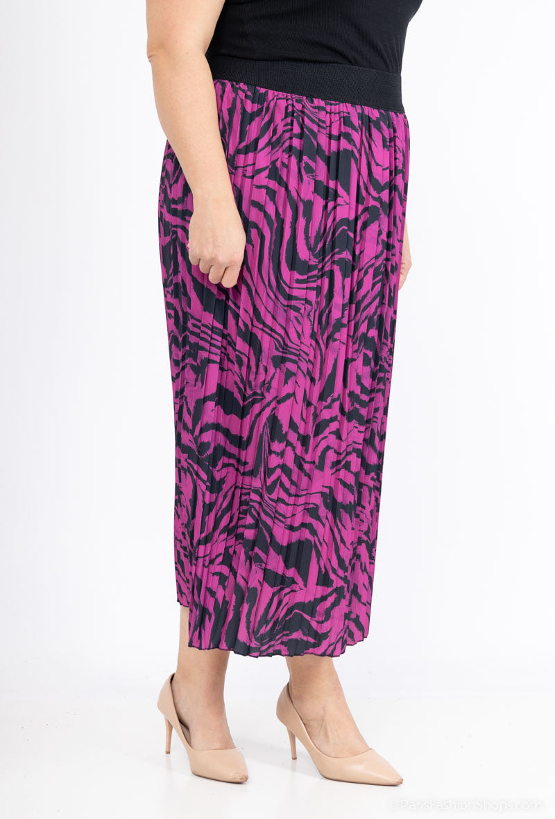 Plus Size Kjol i Polyester
