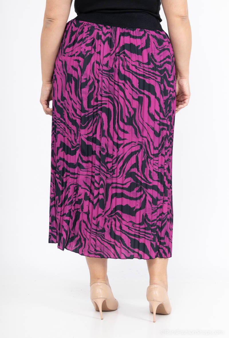 Plus Size Kjol i Polyester