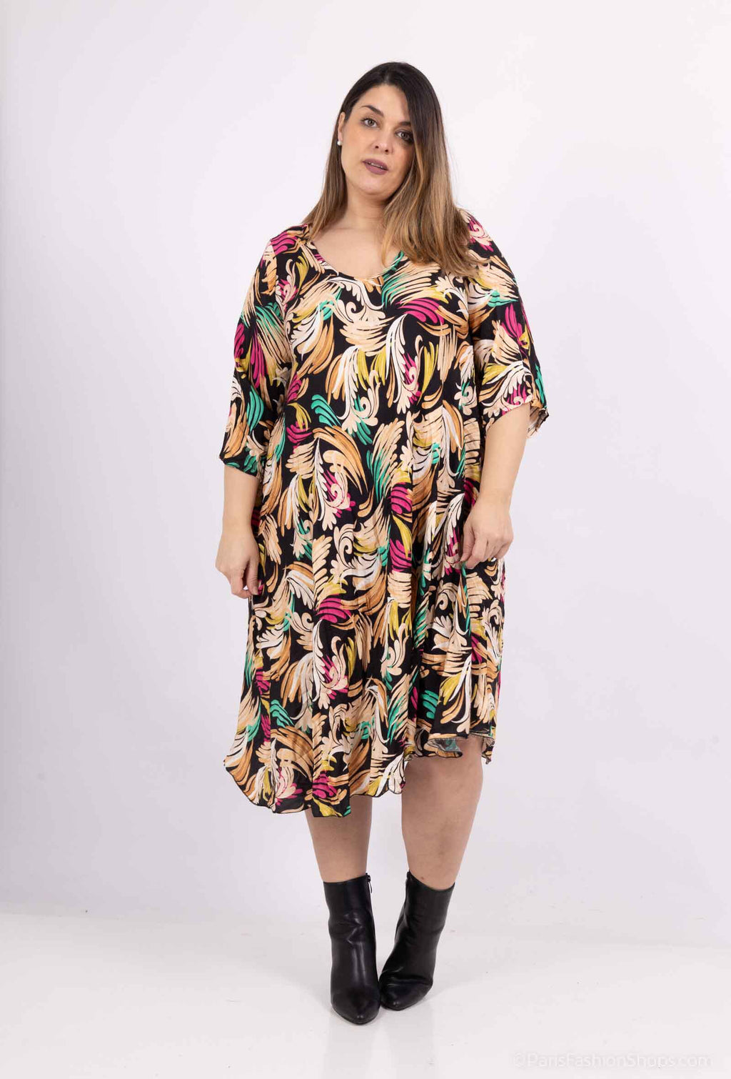 Plus Size The model is 170cm tall and size 44-46.