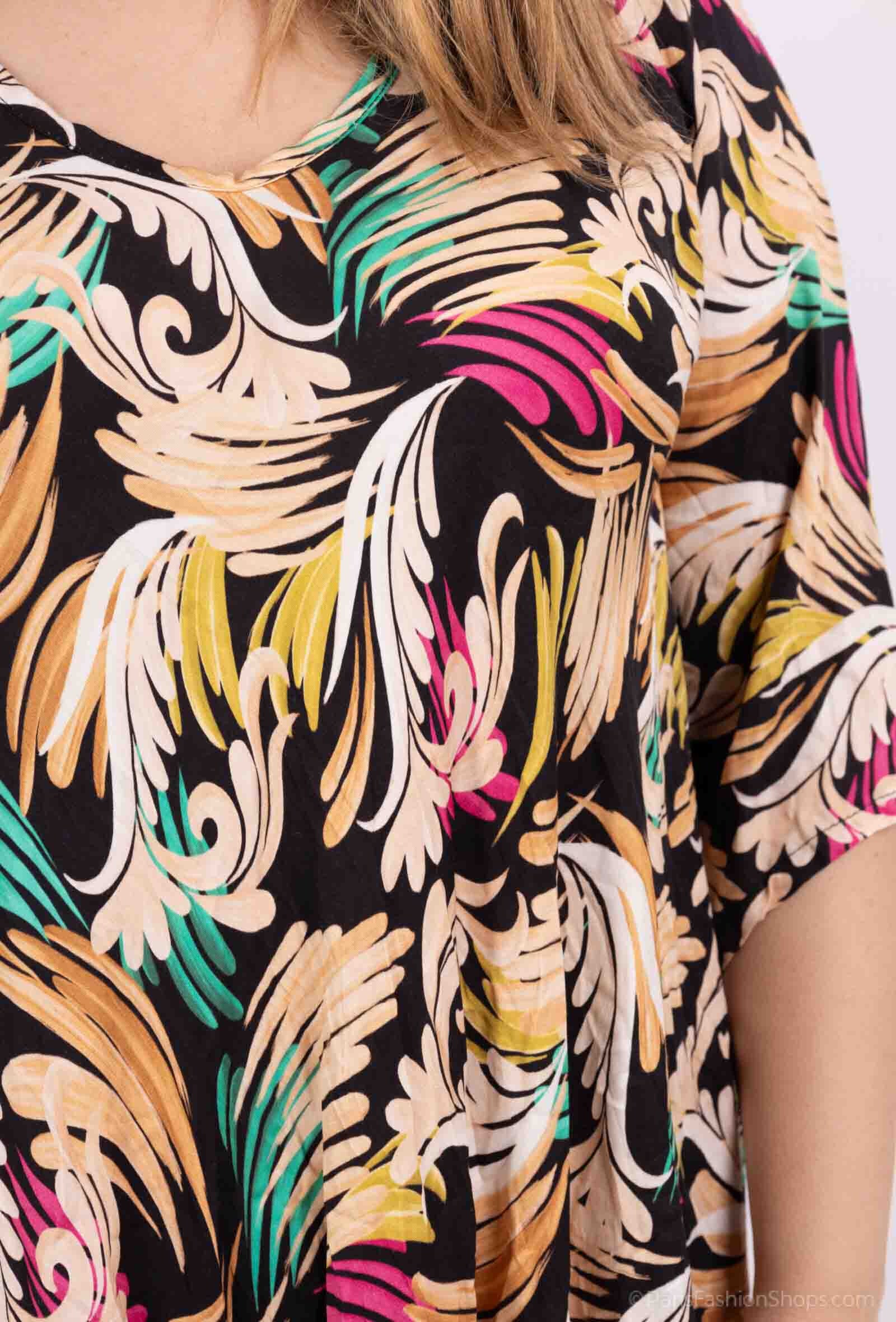 Plus Size Viskos Klänning för Generösa Silhuetter