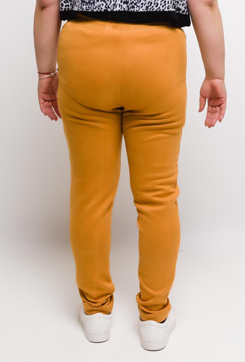 Plus Size Suede Leggings