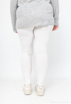 Plus Size Legging med spetsdetaljer