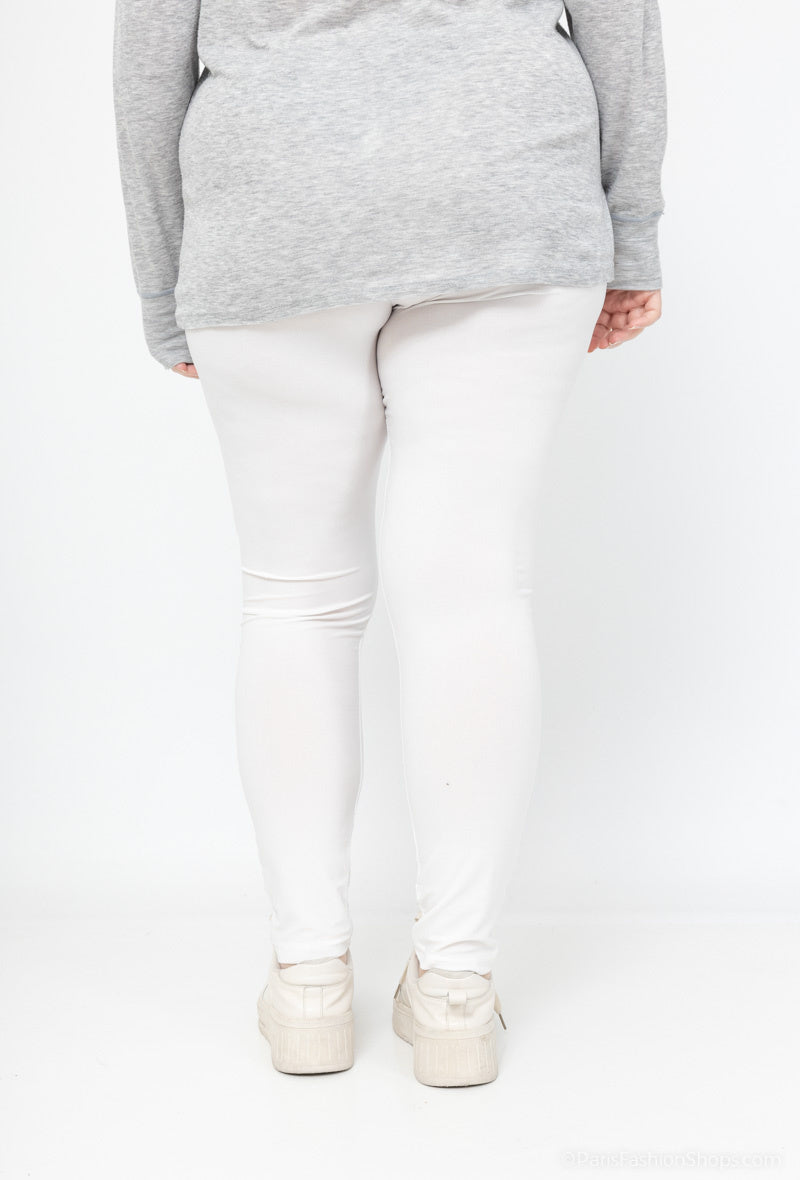 Plus Size Legging med spetsdetaljer