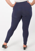 Plus Size Legging med spetsdetaljer