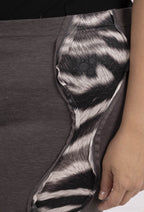 Plus Size Legging med Djurtryck