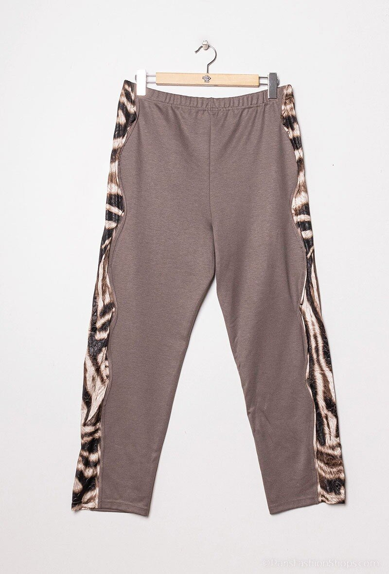 Plus Size Legging med Djurtryck