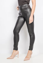 Plussize Faux läderleggings