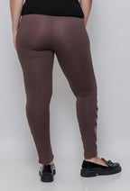 Plus Size Leggings med spetsdetaljer