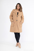 Plus Size Krage Knapp Kappa