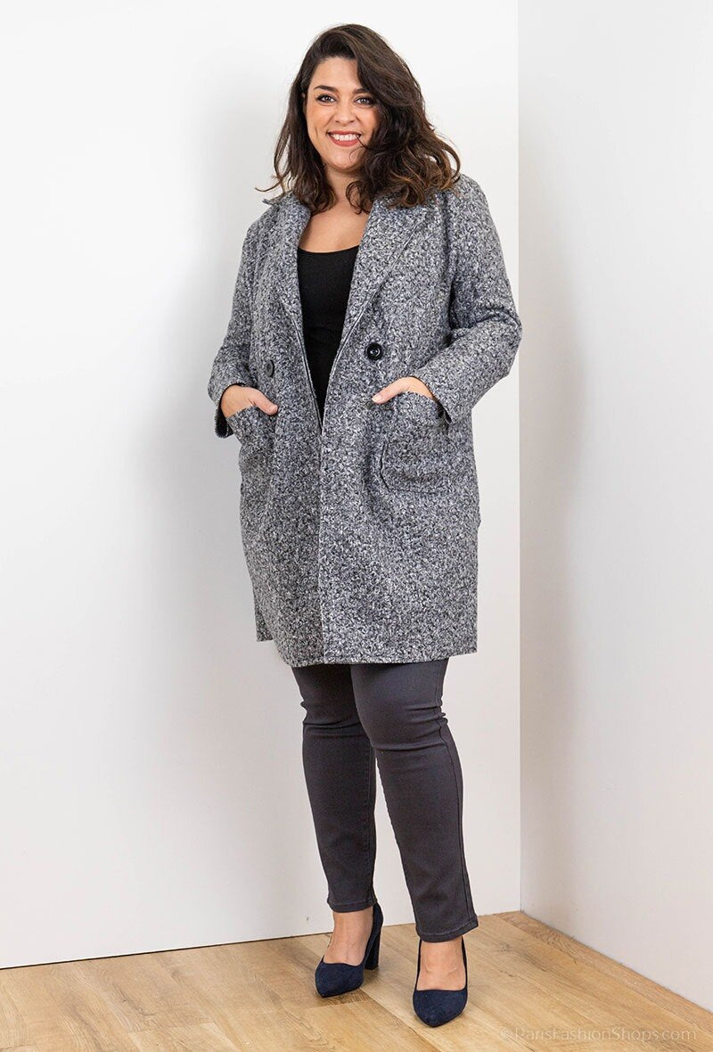 Plus Size Knappad Kappa