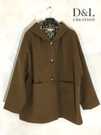 Leopard lining coat sizes T38 to T54 i Stor Storlek