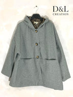 Leopard lining coat sizes T38 to T54 i Stor Storlek