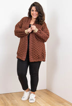 Plaid coat i Plus Size