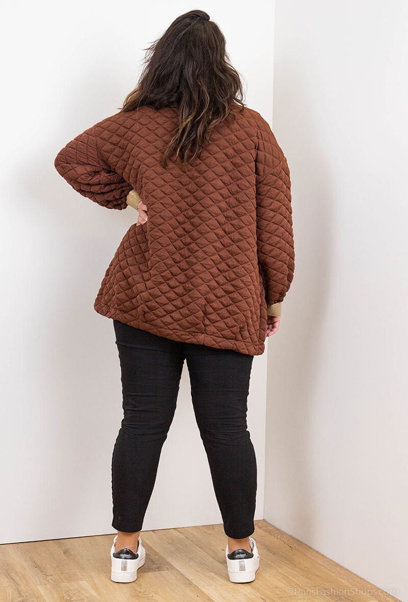 Plus Size Rutigt Kappa