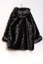 Plus Size Fodrad Kappa med Huva