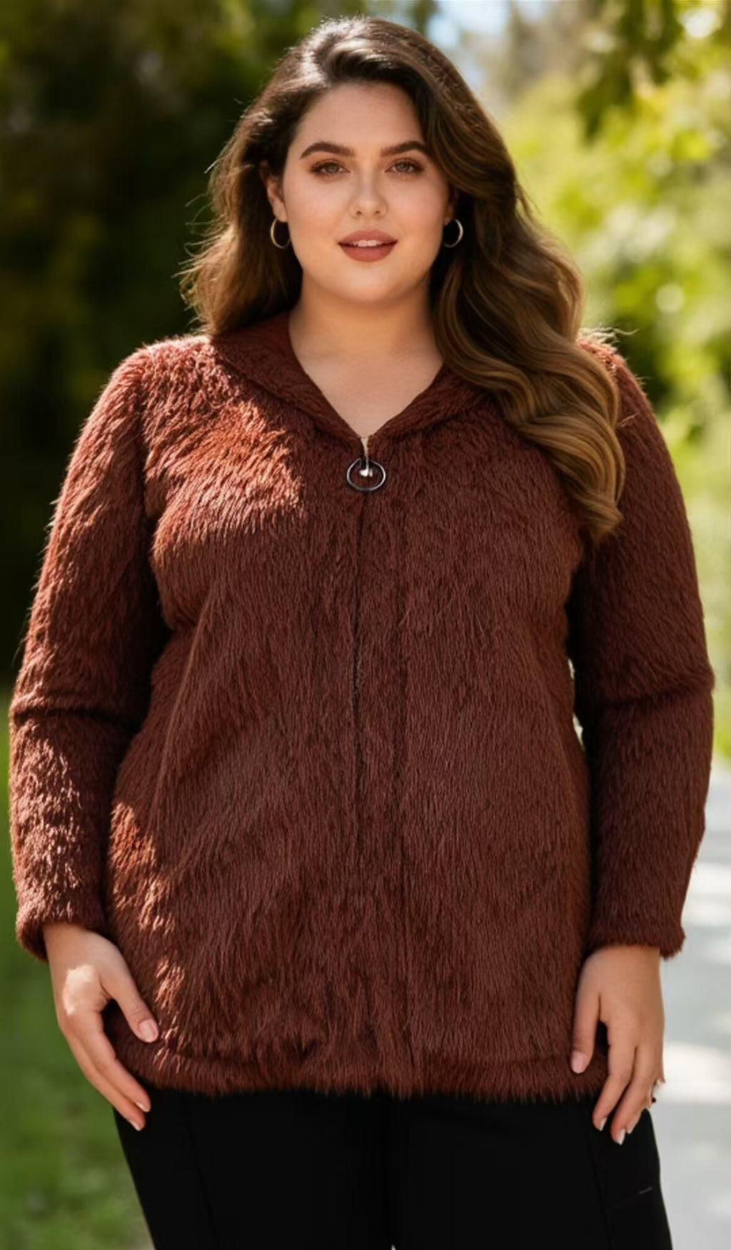 Plus size coat i Stor Storlek