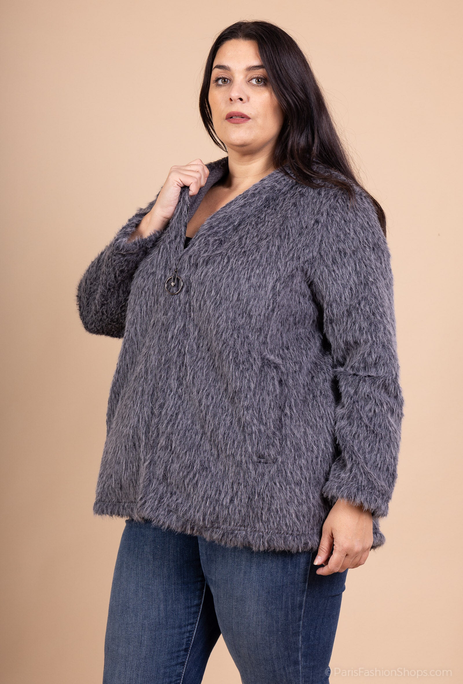 Plus size coat i Stor Storlek