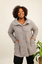Plus size coat i Stor Storlek