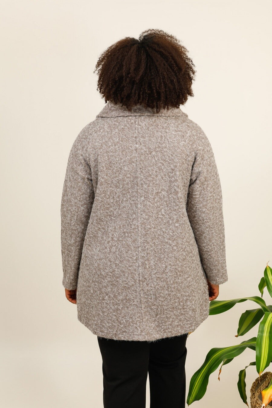 Plus size coat i Stor Storlek