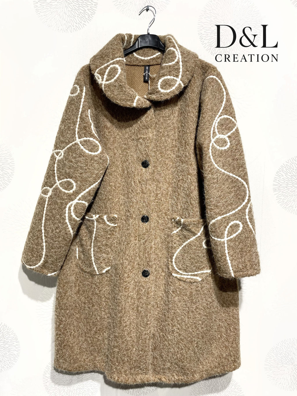 Filtygskappa med broderi i storlek 38 till 48