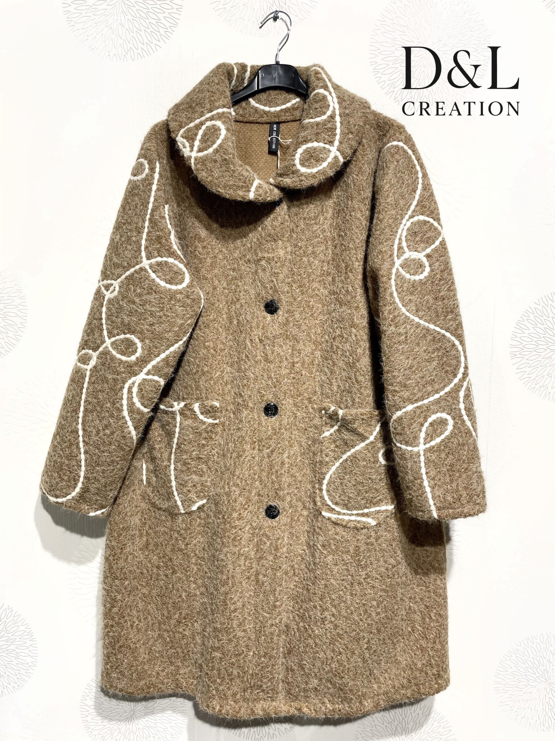 Filtygskappa med broderi i storlek 38 till 48